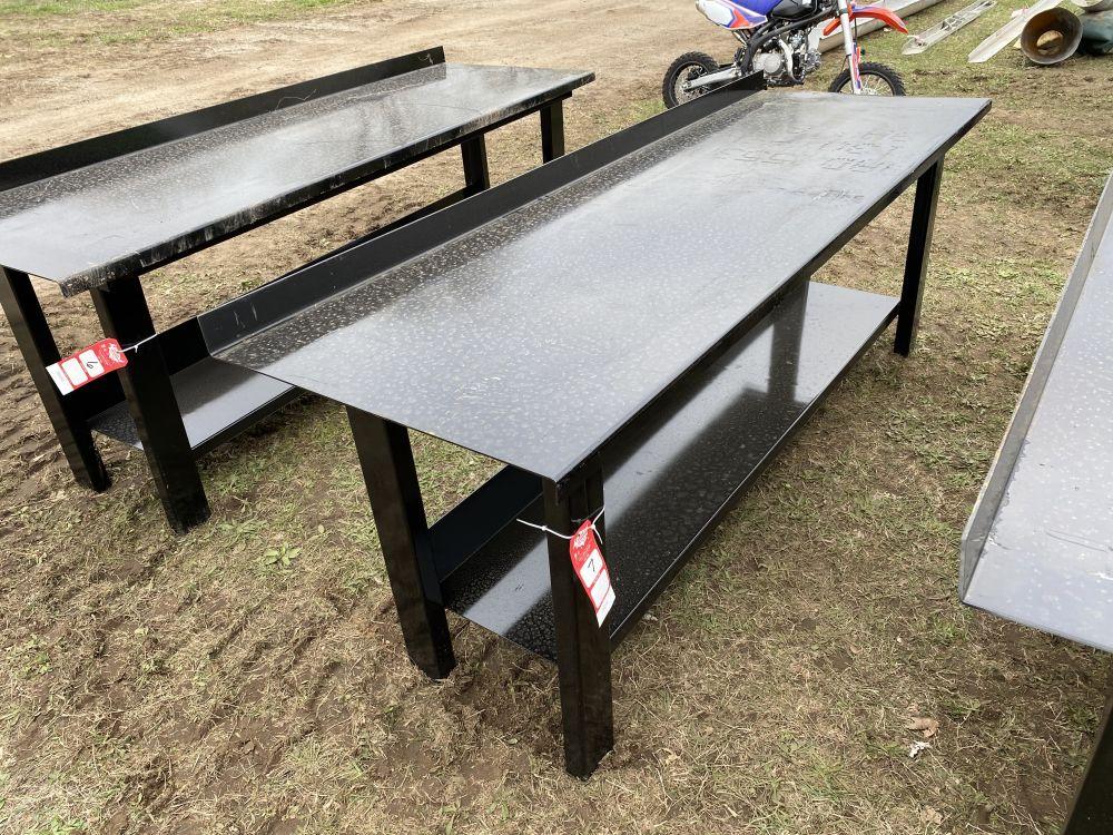 METAL WORK BENCH, 29'' X 90''