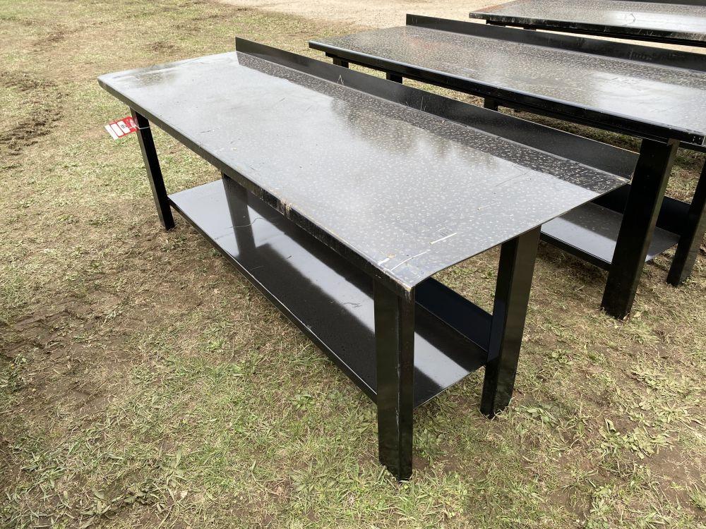 METAL WORK BENCH, 29'' X 90''