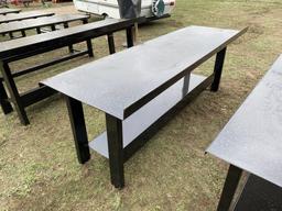 METAL WORK BENCH, 29'' X 90''