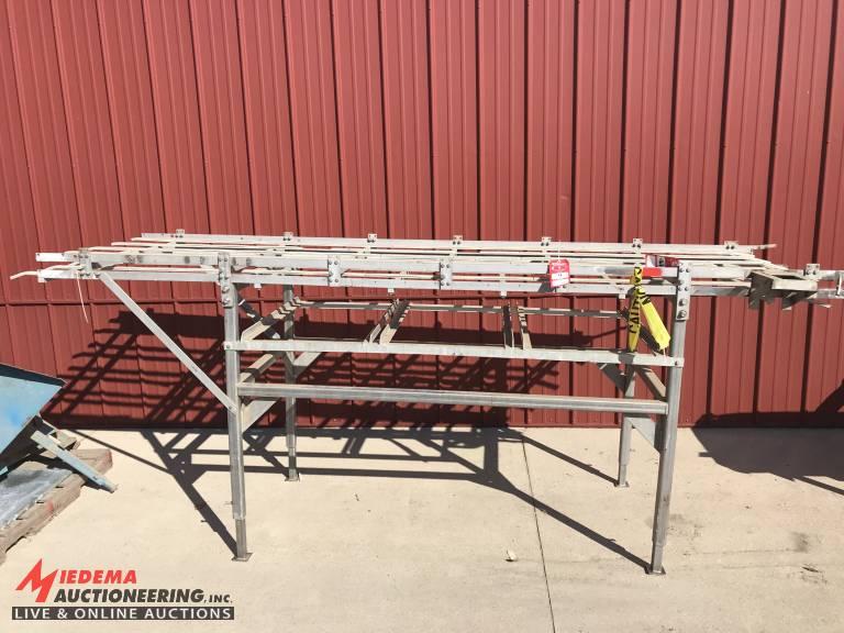 BOX SLIDING CONVEYOR, STAINLESS, 12'