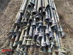 ALUMINUM IRRIGATION PIPE, 3'', ASSORTED LENGTHS  [QTY. 53]