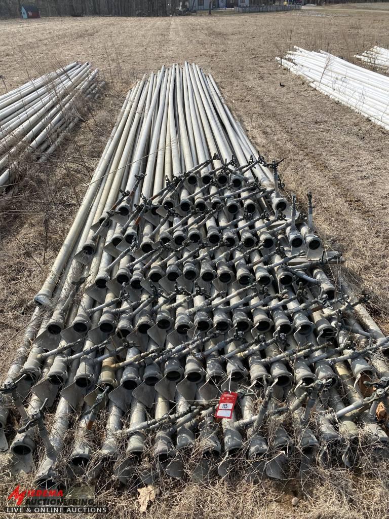 ALUMINUM IRRIGATION PIPE, 3'', 30' LONG [QTY. 90]