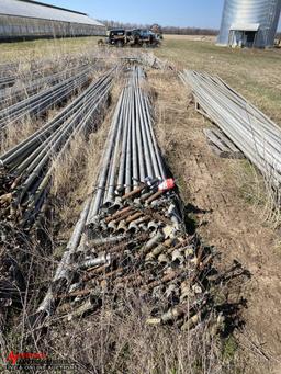 ALUMINUM IRRIGATION PIPE, 2'', 40' LONG (LOCATED BEHIND GREENHOUSES)