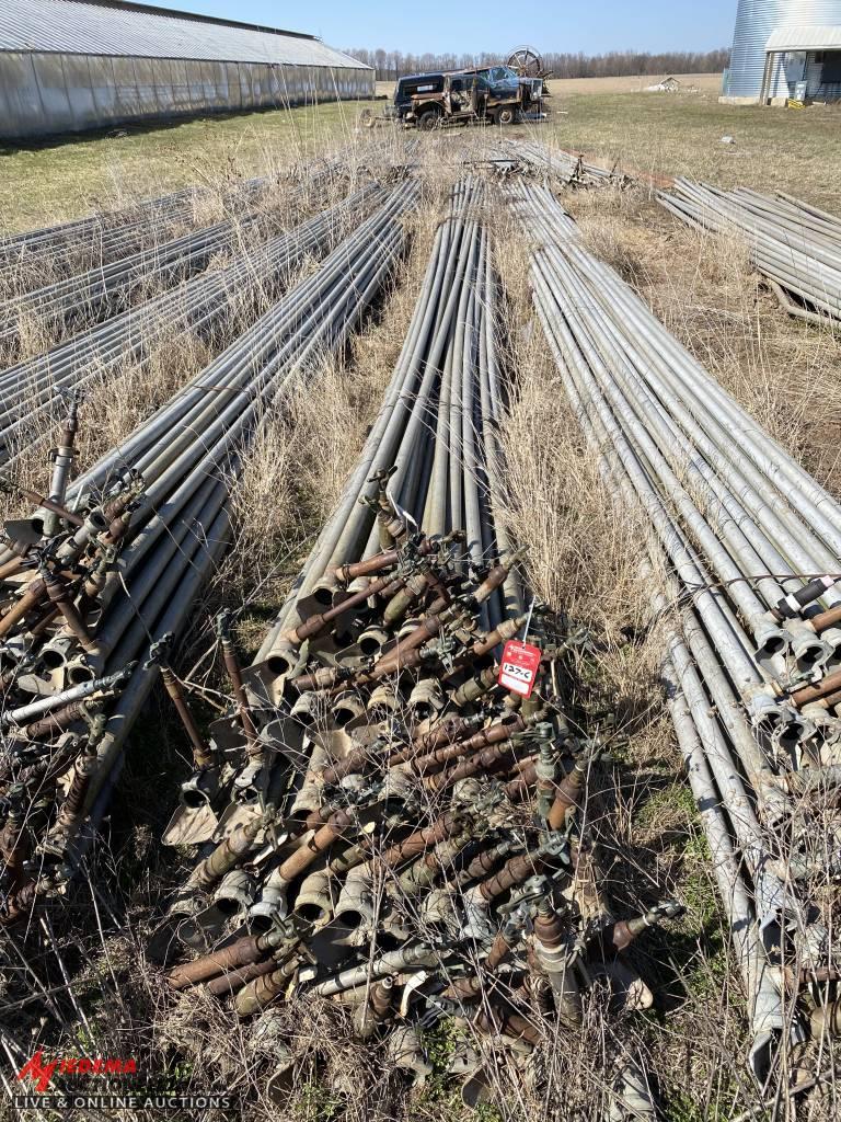 ALUMINUM IRRIGATION PIPE, 2'', 40' LONG (LOCATED BEHIND GREENHOUSES)