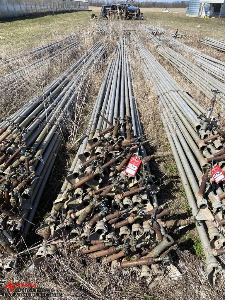 ALUMINUM IRRIGATION PIPE, 2'', 40' LONG (LOCATED BEHIND GREENHOUSES)