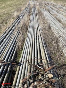 ALUMINUM IRRIGATION PIPE, 2'', 40' LONG (LOCATED BEHIND GREENHOUSES)