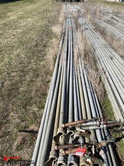 ALUMINUM IRRIGATION PIPE, 2'', 40' LONG (LOCATED BEHIND GREENHOUSES)