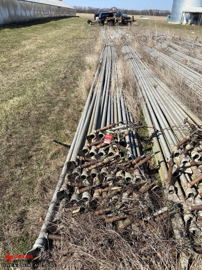 ALUMINUM IRRIGATION PIPE, 2'', 40' LONG (LOCATED BEHIND GREENHOUSES)