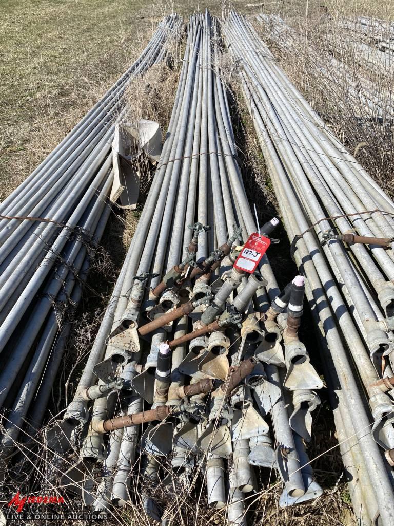 ALUMINUM IRRIGATION PIPE, 2'', 40' LONG (LOCATED BEHIND GREENHOUSES)