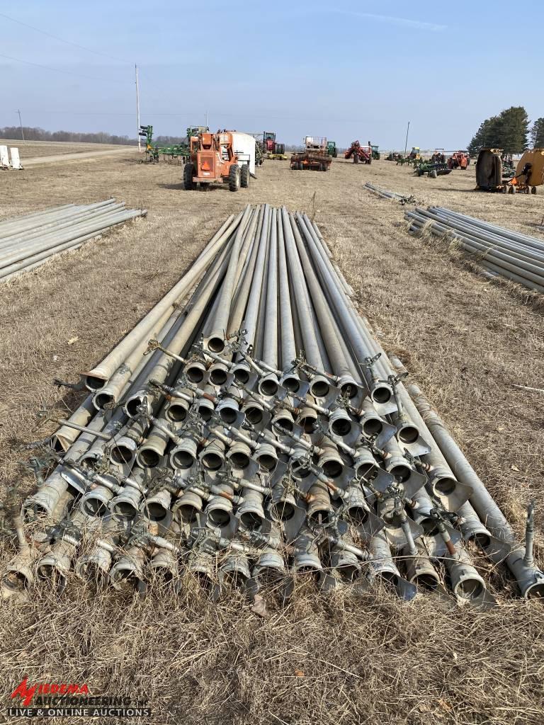 ALUMINUM IRRIGATION PIPE, 4'', 40' LONG [QTY. 61]