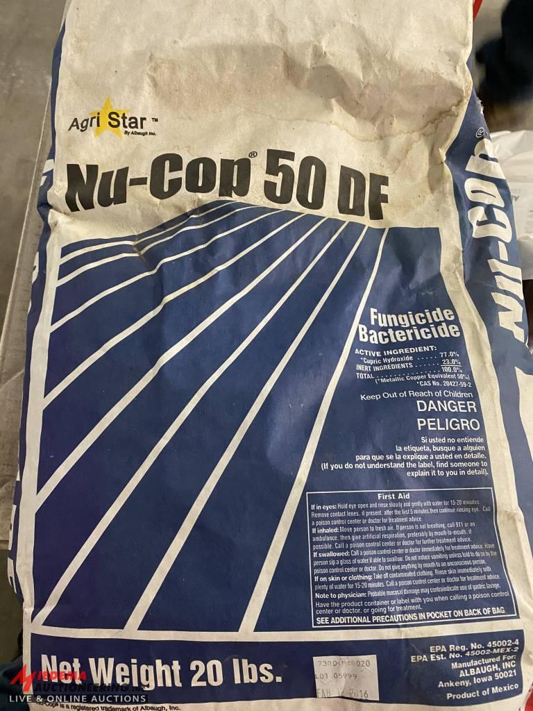 NU-COP 50 DF FUNGICIDE, [16] BAGS, BEXES OF XENTARI BT INSECTICIDE [2 BOXES], DUPONT TANOS BAGS [11]