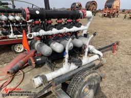 DISC FILTER SYSTEM MOUNTED ON FARM TRAILER