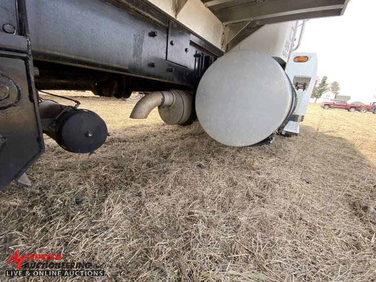 2005 KENWORTH T300 SINGLE AXLE DUMP WITH REAR TAG AXLE & FRONT LIFT AXLE, NEWER ALUMINUM BOX, CUMMIN