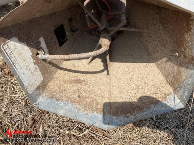 ELECTRIC GRAIN BIN UNLOAD AUGER, WITH SPREADER & FAN