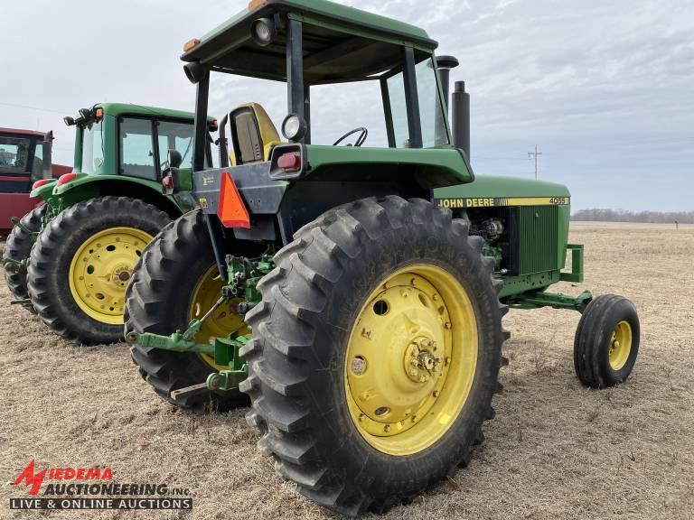 1992 JOHN DEERE 4055, OROPS, 480/80R38 REAR TIRES, 3PT, PTO, 3 HYD OUTLETS,5792 HRS,S/N: RW4055H0111