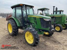 JOHN DEERE 5085E, MFWD, CAB, 3PT, PTO, 2 HYD OUTLETS, 16.9-30 REAR TIRES, 11.2-24 FRONT T