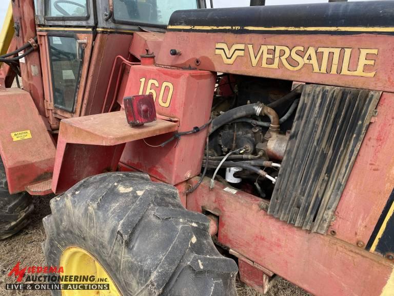 1982 VERSATILE 160  BI DIRECTIONAL TRACTOR, DIESEL, WITH LOADER, 4WD, 13.6-24 TIRES, 3628 HOURS, S/N