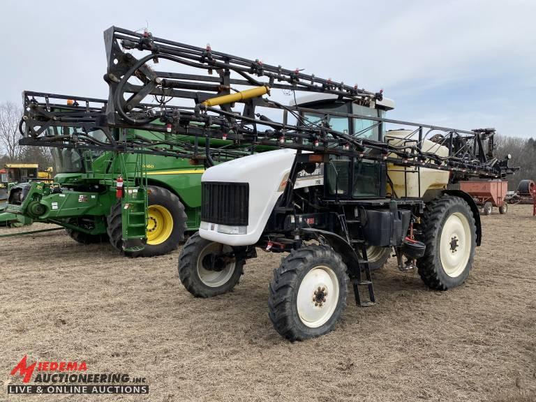 2005 AGCO SPRA-COUPE 7450 SPRAYER, 4WD, 80' BOOM, 700-GALLON TANK, AG LEADER READY WITH STEER COMMA