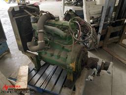 JOHN DEERE DIESEL ENGINE WITH PUMP HOUSING MOUNTS