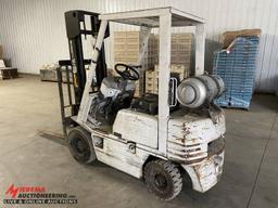 KALMAR ACP30B LP FORKLIFT, 2-STAGE MAST, 6504 HOURS SHOWING, PROPANE TANK NOT INCLUDED, S/N: 320724A