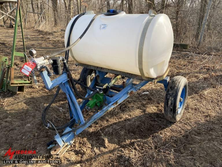 TOWABLE SPRAYER TANK WITH PUMP, 200-GALLON TANK, NO BOOM