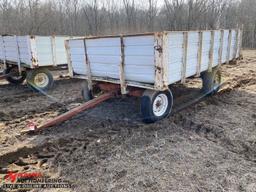 FLATBED WAGON WITH SIDES, 14' X 8'