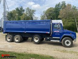 1995 FREIGHTLINER FL80 TANDEM AXLE GRAIN TRUCK, WITH FRONT LIFT AXLE, CUMMINS DIESEL, EATON FULLER 8