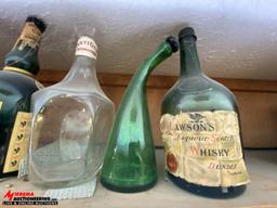 ASSORTED EMPTY BOTTLES