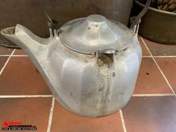 COPPER CANNING KETTLE, WATER KETTLE