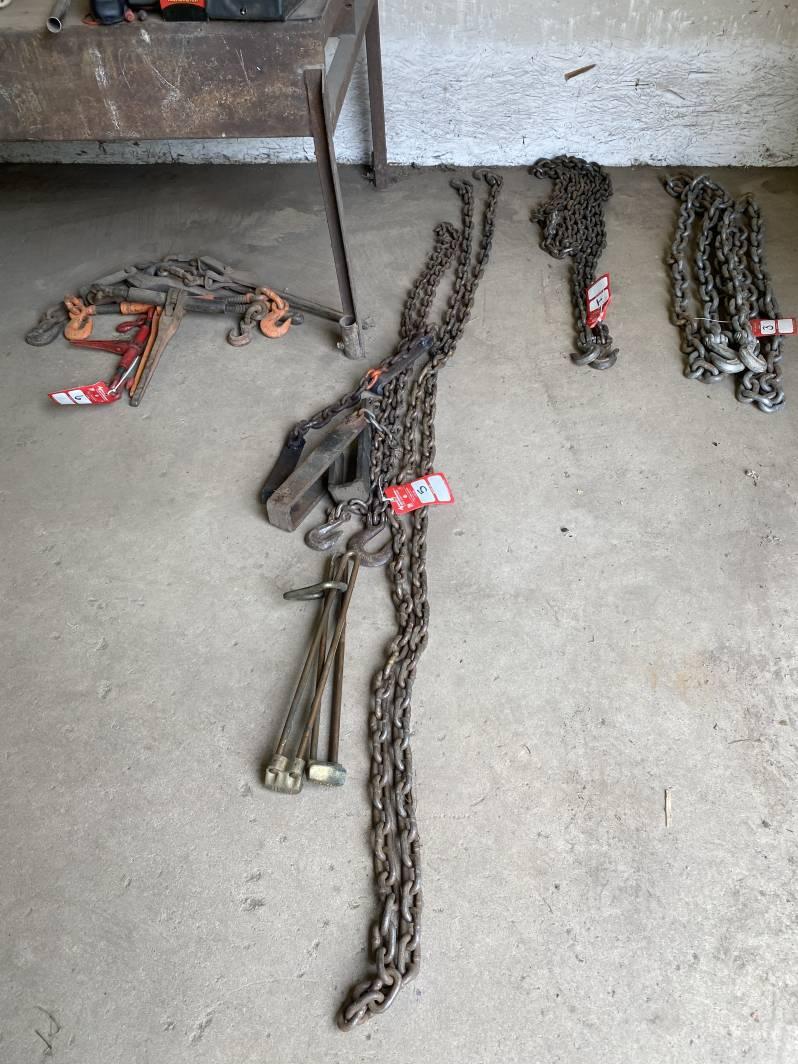 ASSORTED LINK CHAIN, 16' & 8'
