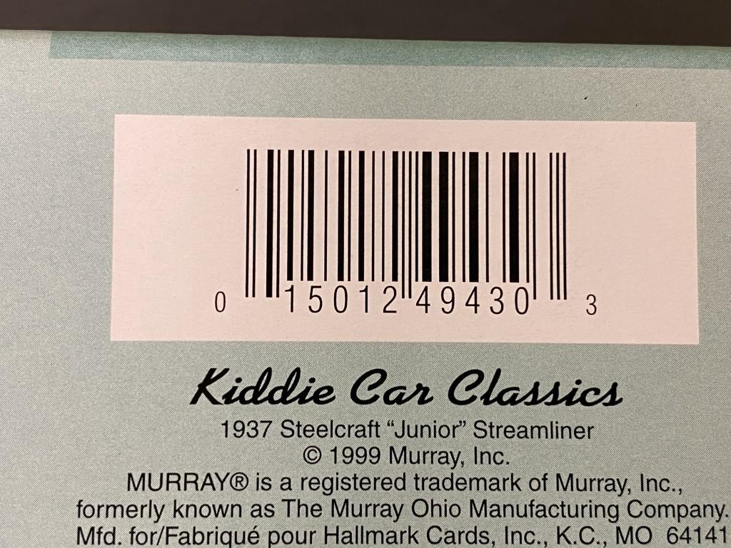 Kiddie Car Classics 1937 Steelcraft ''Junior'' Streamliner collectable toy