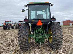 1990 JOHN DEERE 4255 TRACTOR, DIESEL, 2WD, 3PT, PTO, 2 SCV'S, POWERSHIFT TRANS, 20.8-38 REAR TIRES, 