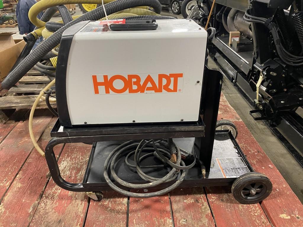 HOBART HANDLER 140 WELDER WITH CART, 115V, WIRE WELDER, 25-140 AMP OUTPUT, S/N: MA120765Y