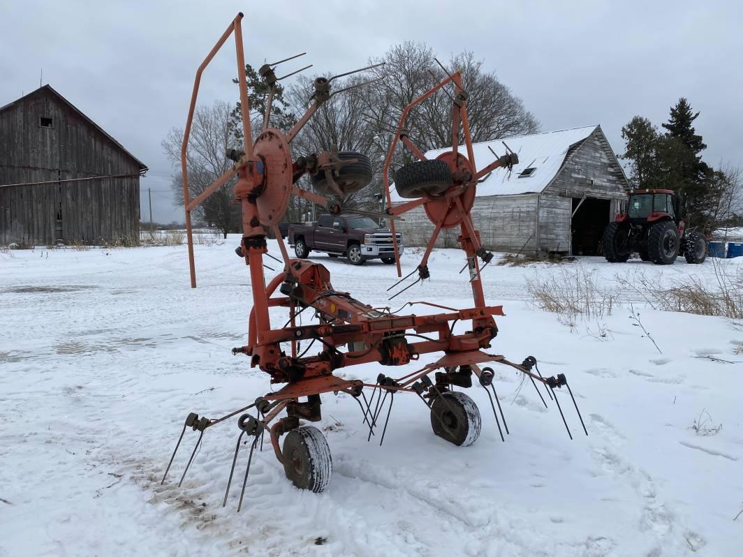 2004 KUHN GF 5001 MH TEDDER, 4 BASKETS, 16', 540 PTO, S/N: C1693