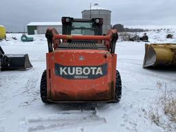 2019 KUBOTA SSV65 RUBBER TIRE SKIDSTEER, TIER 4 64-HP DIESEL, 2-SPEED, 1,950 LB., ENCLOSED CAB, HEAT