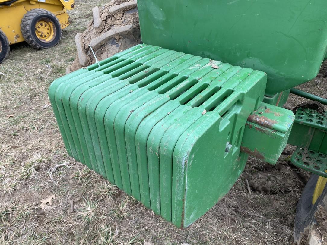 JOHN DEERE 4850 TRACTOR, 4WD, 3PT WITH QUICK HITCH, PTO, 2-REMOTES, 18.4R42 REAR DUALS, 16.9R28 FRON