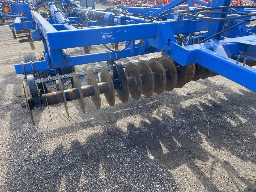 2008 LANDOLL 2100-11 CHISEL PLOW, 11-SHANK WITH CHOPPER REEL, AUTO RESET SHANKS, SINGLE POINT DEPTH,