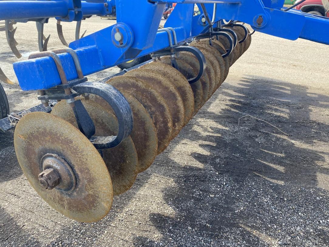 2008 LANDOLL 2100-11 CHISEL PLOW, 11-SHANK WITH CHOPPER REEL, AUTO RESET SHANKS, SINGLE POINT DEPTH,