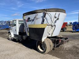 1995 FREIGHTLINER SINGLE AXLE MIXER TRUCK, 5.9L CUMMINS DIESEL, 6-SPEED TRANS, AIR BRAKES, PENTA 412