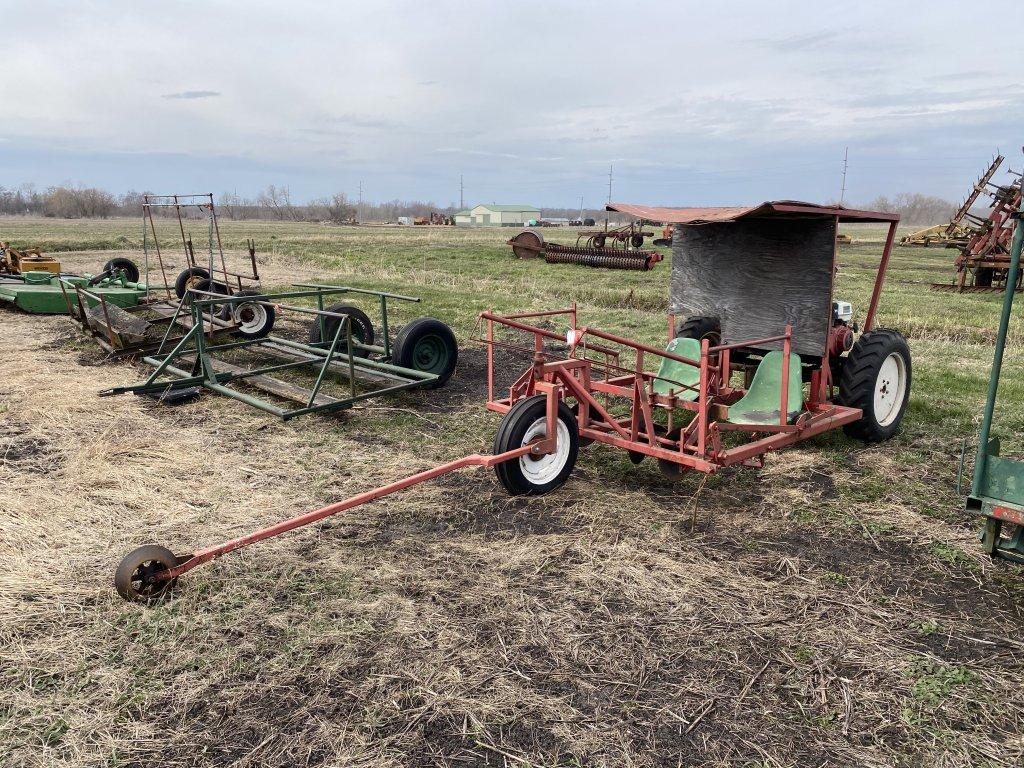 2-ROW SELF PROPELLED CART, HYDROSTATIC, HONDA GX 240 GAS ENGINE