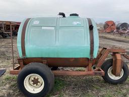 NURSE TANK, 720-GALLON TANK ON 3-WHEEL TRAILER