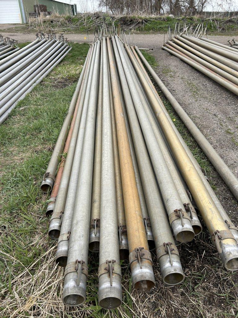 IRRIGATION PIPE, 4'', 30' LENGTH, PIERCED, SHORT HOOK (40 QTY.)