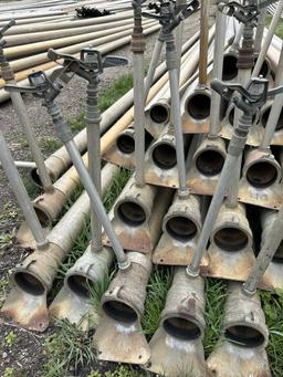 IRRIGATION PIPE, 4'', 30' LENGTH, PIERCED, SHORT HOOK (40 QTY.)