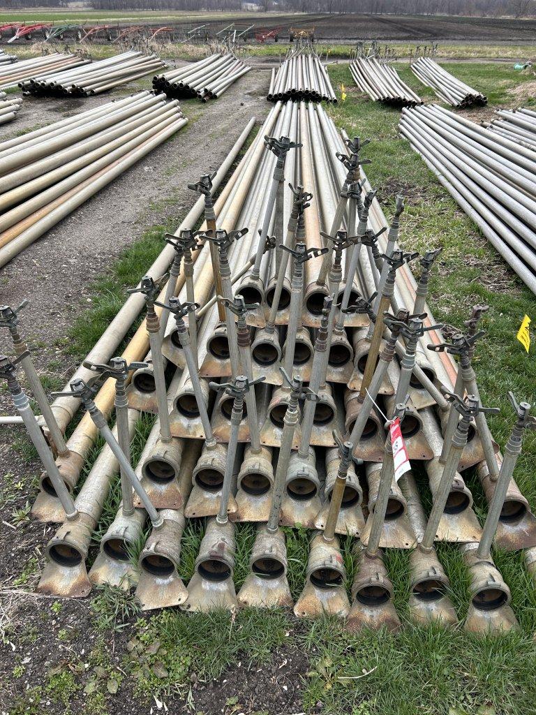 IRRIGATION PIPE, 4'', 30' LENGTH, PIERCED, SHORT HOOK (40 QTY.)