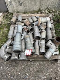 IRRIGATION FITTINGS, 4'', T'S, ELBOWS, PLUGS