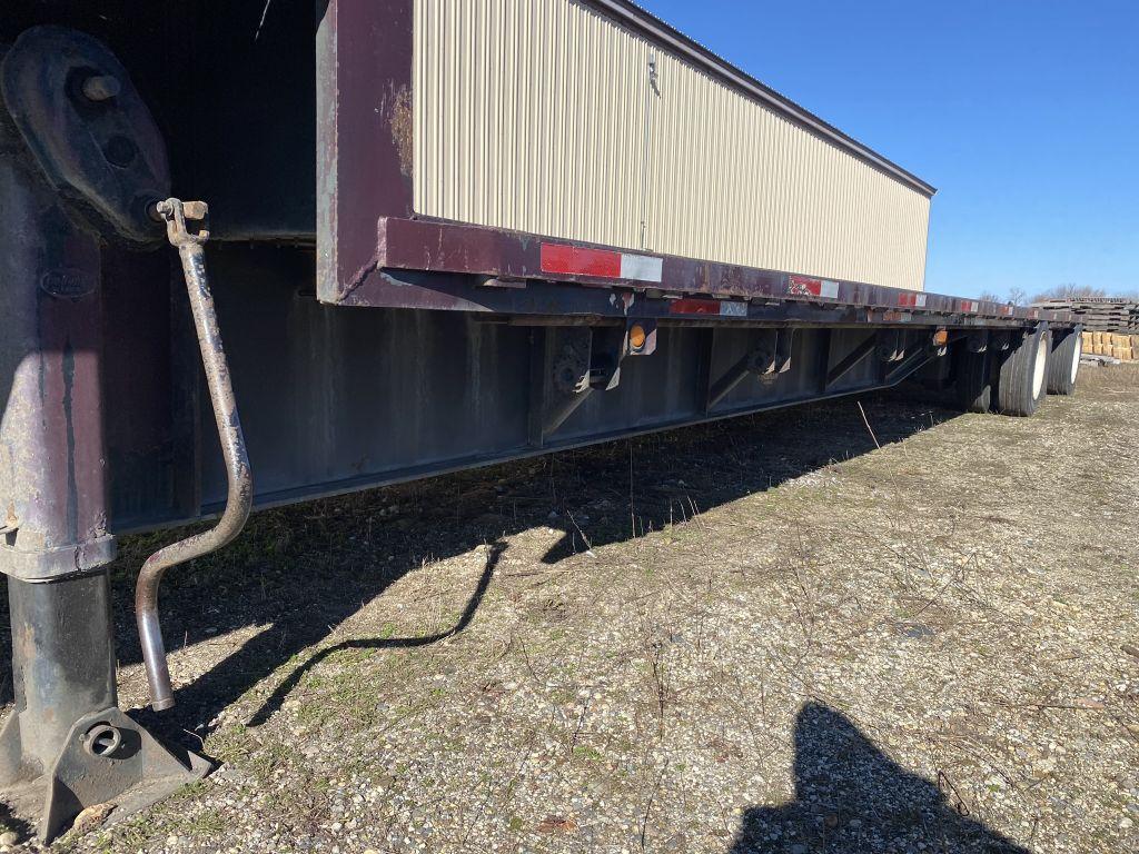 1996 WABASH TANDEM SPREAD AXLE DROP DECK TRAILER, TANDEM AXLE, SPREAD AXLE, 48', 11' UPPER DECK, 37'