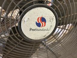 SHOP FANS: PRO STANDARD 38'', 28'' PEDISTAL FAN, (2) 20'' FANS