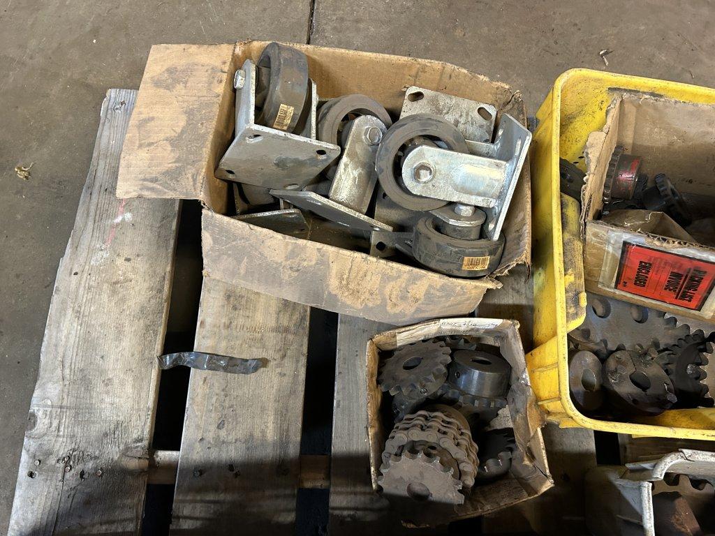 ASSORTED SPROCKETS & ROLLERS