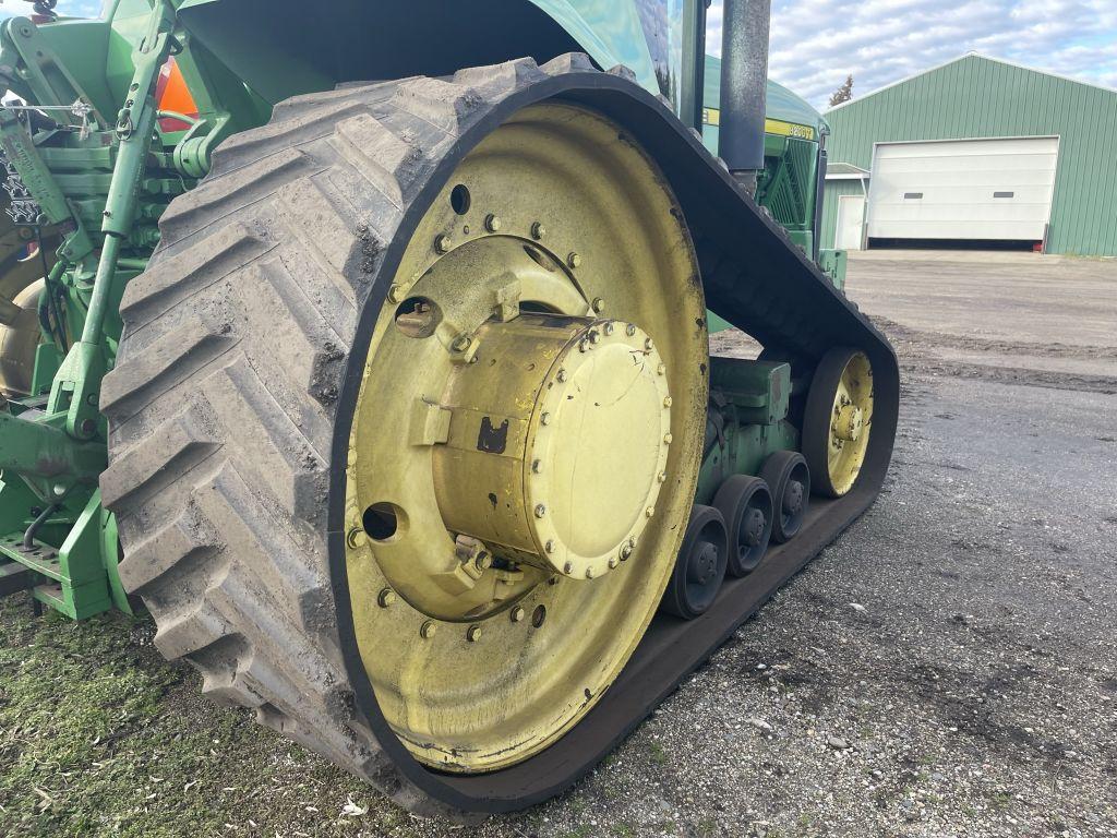 JOHN DEERE 8200T TRACK TRACTOR, 20 FRONT WEIGHTS, 3PT, PTO, 3 REMOTES, QUICK ATTACH, 25'' TRACKS, 56