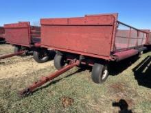 WAGON, 16' X 8', J&M 10-TON GEAR, ROLL UP TARPS